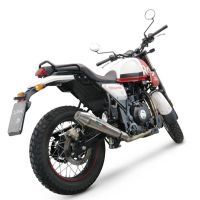 Escape compatible con Royal Enfield Scram 411 2022-2024, Vintacone, Escape homologado para ruido con colector racing 