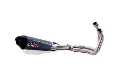 Escape compatible con Kawasaki Er 6 N - F 2012-2016, Gpe Ann. Poppy, Escape completo homologado y legal, incluido db killer extraíble 