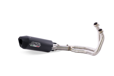 Escape compatible con Yamaha Xsr 700 2017-2020, Furore Nero, Escape completo, no legal para países de la UE, con db killer extraíble 