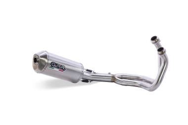 Escape compatible con Yamaha Xsr 700 2021-2024, Satinox , Escape completo, no legal para países de la UE, con db killer extraíble 