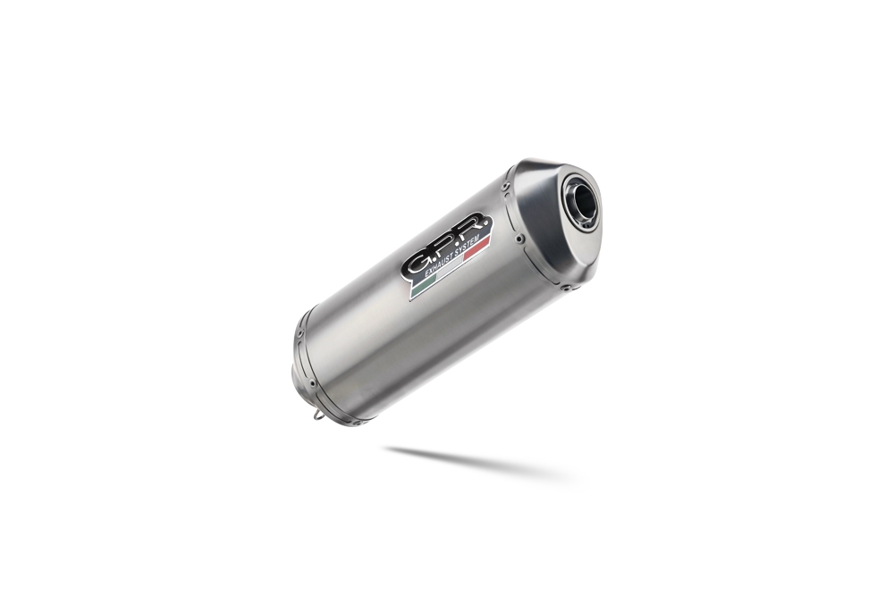 Escape compatible con Aprilia Mana 850 Gt 2007-2016, Satinox, Escape semi-completo homologado con db killer extraible 