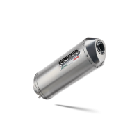 Escape compatible con Aprilia Mana 850 Gt 2007-2016, Satinox, Escape semi-completo homologado con db killer extraible 