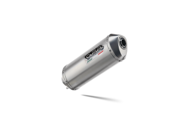 Escape compatible con Aprilia Mana 850 Gt 2007-2016, Satinox, Escape semi-completo homologado con db killer extraible 
