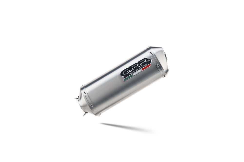 Escape compatible con Aprilia Mana 850 Gt 2007-2016, Satinox, Escape semi-completo homologado con db killer extraible 