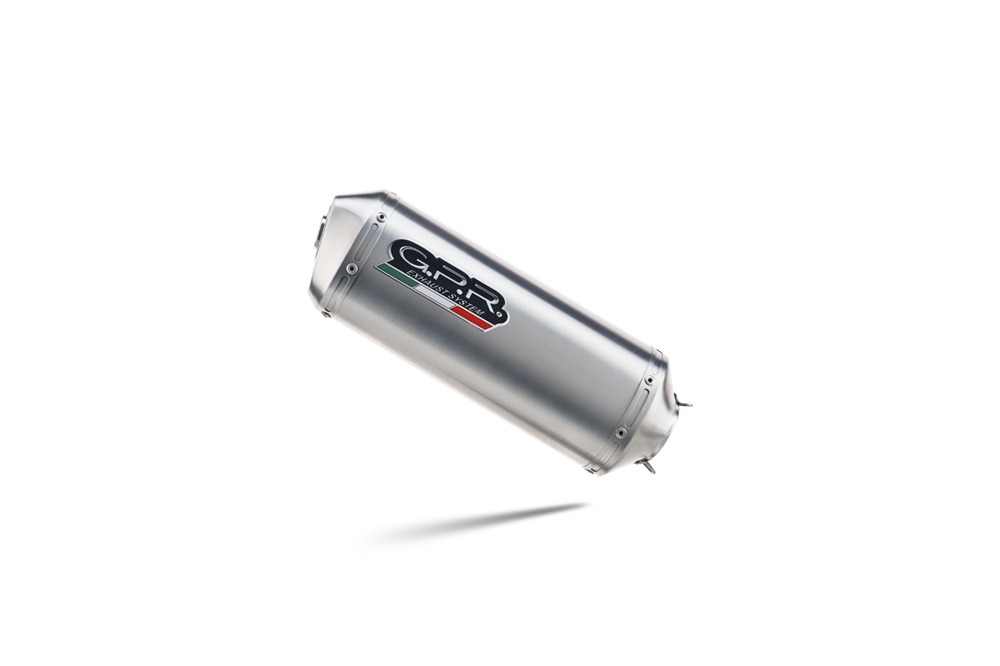 Escape compatible con Triumph Speed 400 2023-2025, Satinox , Escape legal, homologado, silenciador con db killer desmontable y tubo de conexión específico 