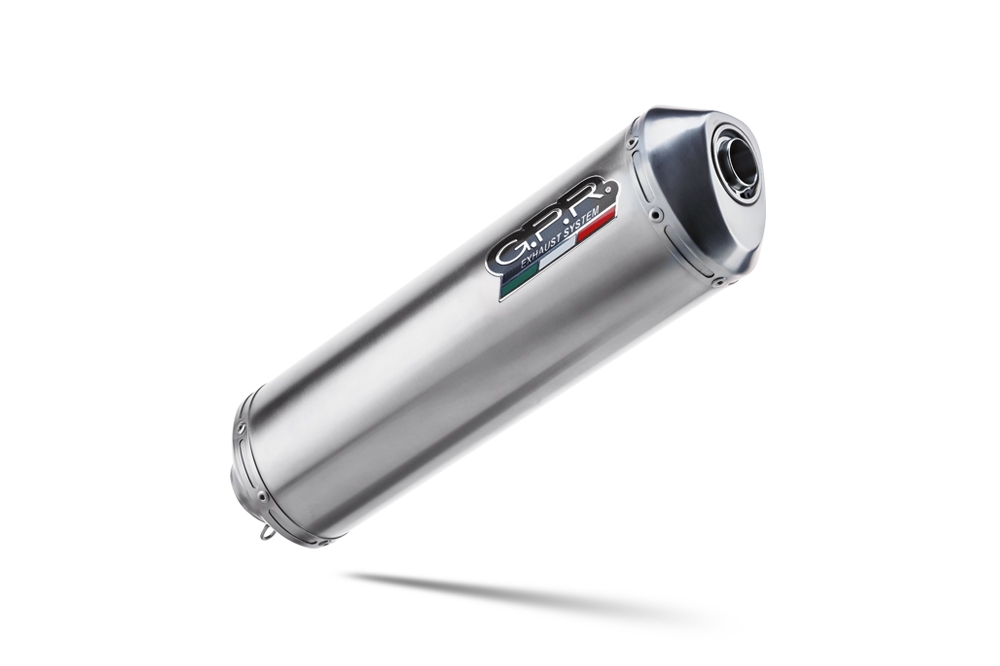 Escape compatible con Bmw F 700 Gs 2016-2018, Satinox, Escape legal, homologado, silenciador con db killer desmontable y tubo de conexión específico 