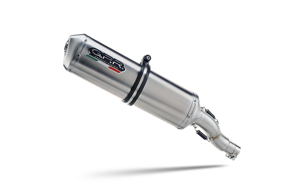 Escape compatible con Benelli Trk 502 2021-2024, Satinox , Escape homologado para mercados fuera de la UE 