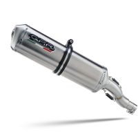 Escape compatible con Triumph Tiger 900 GT / Pro / Rally Pro 2024-2025, Satinox , Escape legal, homologado, silenciador con db killer desmontable y tubo de conexión específico 