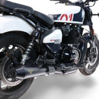 Escape compatible con Royal Enfield Shotgun 650 2024-2025, Ultracone Black, Escape doble, no legal para los países miembros de la UE, incluidos los db killers extraíbles y los tubos de unión 