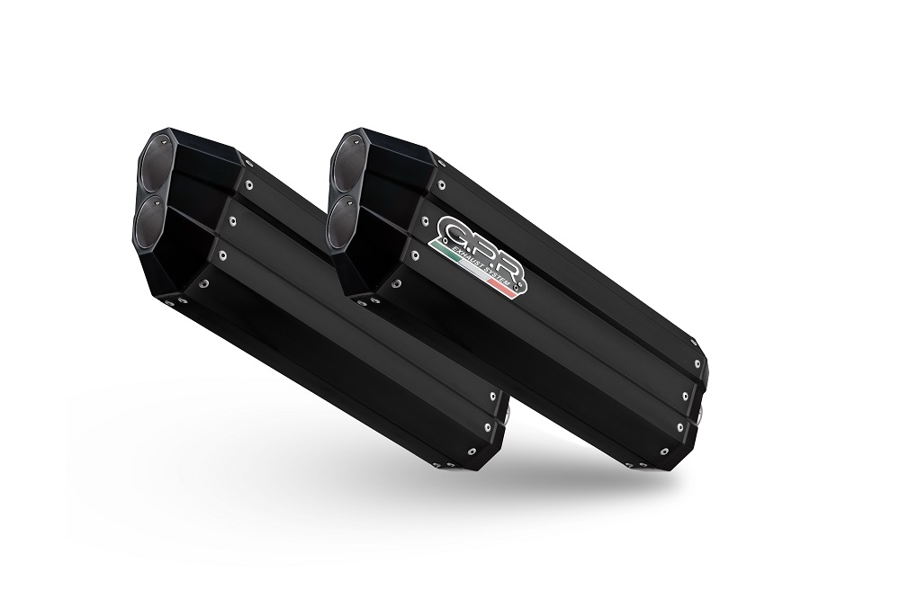 Escape compatible con Bmw K 1600 Gt 2022-2024, Hyper Sonic Black Titanium, Escape legal, homologado, silenciador con db killer desmontable y tubo de conexión específico 
