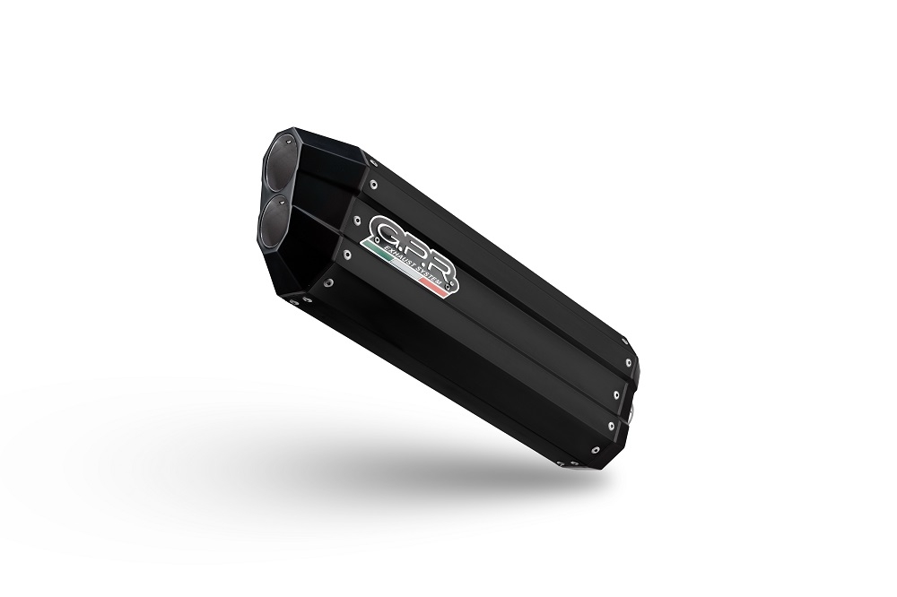 Escape compatible con Yamaha Tenere 700 2025-2026, Hyper Sonic Black Titanium, Escape legal, homologado, silenciador con db killer desmontable y tubo de conexión específico 