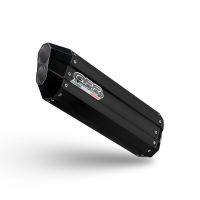 Escape compatible con Ktm Lc 8 Adventure 1050 2015-2016, Hyper Sonic Black Titanium, Escape legal, homologado, silenciador con db killer desmontable y tubo de conexión específico 