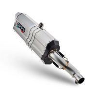 Escape compatible con Yamaha Tenere 700 2025-2026, Hyper Sonic Titanium, Escape legal, homologado, silenciador con db killer desmontable y tubo de conexión específico 