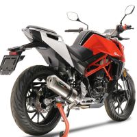 GPR escape compatible con Swm Motorcycles Hoku 125 2022-2024, Satinox , Escape legal, homologado, silenciador con db killer desmontable y tubo de conexión específico 
