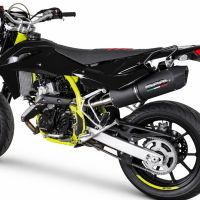 GPR escape compatible con Swm Motorcycles SM 125 R 2021-2024, Furore Nero, Escape legal, homologado, silenciador con db killer desmontable y tubo de conexión específico 