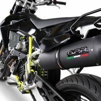 GPR escape compatible con Swm Motorcycles SM 125 R 2021-2024, Furore Nero, Escape legal, homologado, silenciador con db killer desmontable y tubo de conexión específico 