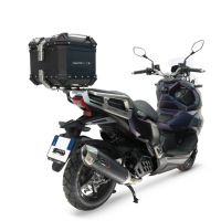 GPR escape compatible con Sym ADX 125 2024-2026, Furore-X Scooter, Sistema de escape completo que incluye tubo de enlace y db killer extraíble. 