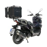 Baúl GPR TECH compatible con  Sym ADX 125 2024/2026 e5 Plus Baúl Alpi-Tech en aluminio, color negro con placa específica incluida Capacidad Litros 45