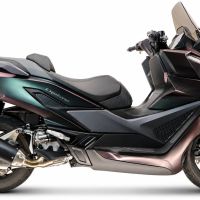 GPR escape compatible con Sym Cruisym 400 2024-2027, Furore-X Scooter, Silenciador homologado para ruido, escape completo con catalizador y db killer 