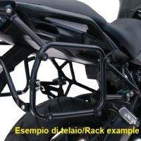 GPR TECH compatible con  Bmw F 750 Gs 2018/2020 e4 Portaequipajes específico para maletas laterales de 38 Lt y 32 Lt, color negro. 