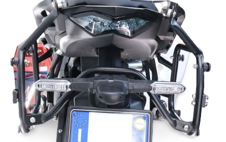 GPR TECH compatible con  Bmw F 750 Gs 2018/2020 e4 Portaequipajes específico para maletas laterales de 38 Lt y 32 Lt, color negro. 