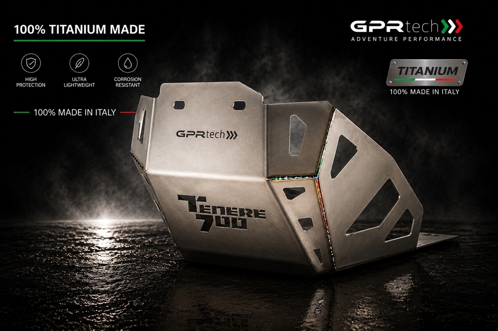 GPR TECH compatible con  Yamaha Tenere 700 2025/2026 e5 Plus Protección del motor en titanio 