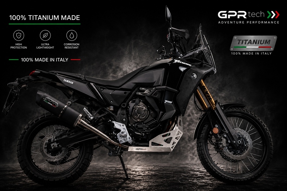 GPR TECH compatible con  Yamaha Tenere 700 2025/2026 e5 Plus Protección del motor en titanio 
