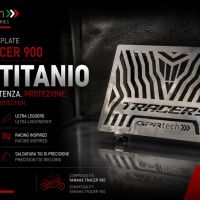 GPR TECH compatible con  Yamaha Tracer 9 2025/2026 e5 plus Protector de radiador de titanio 