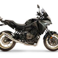 GPR escape compatible con Yamaha Tracer 700 2020-2021, Deeptone Inox, Escape completo, no legal para países de la UE, con db killer extraíble 