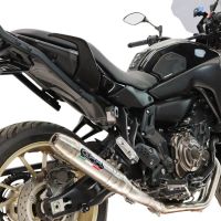 GPR escape compatible con Yamaha Tracer 700 GT 2019-2020, Deeptone Inox, Escape completo, no legal para países de la UE, con db killer extraíble 