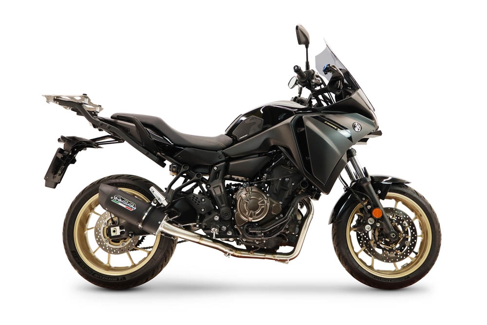GPR escape compatible con Yamaha Tracer 700 2016-2019, Furore Nero, Escape completo, no legal para países de la UE, con db killer extraíble 