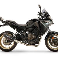 GPR escape compatible con Yamaha Tracer 700 2020-2021, Furore Nero, Escape completo homologado y legal,con catalizador incluido db killer extraíble 