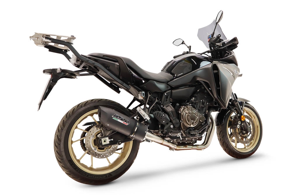 GPR escape compatible con Yamaha Tracer 700 2016-2019, Furore Nero, Escape completo, no legal para países de la UE, con db killer extraíble 