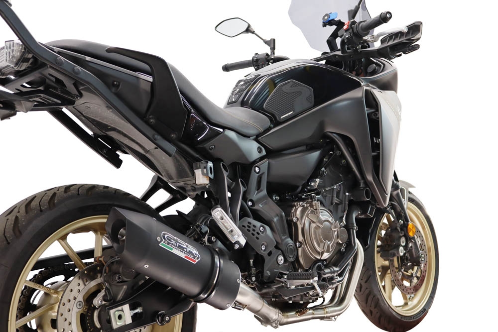 GPR escape compatible con Yamaha Tracer 700 2016-2019, Furore Nero, Escape completo, no legal para países de la UE, con db killer extraíble 