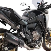 GPR escape compatible con Yamaha Tracer 700 2016-2019, Furore Nero, Escape completo, no legal para países de la UE, con db killer extraíble 