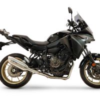 GPR escape compatible con Yamaha Tracer 7 2021-2024, Furore-X Inox, Escape completo, no legal para países de la UE, con db killer extraíble 