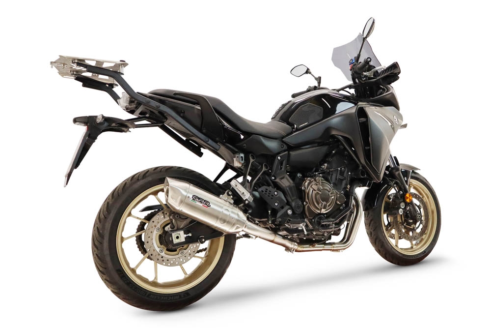 GPR escape compatible con Yamaha Tracer 700 2016-2019, Furore-X Inox, Escape completo racing, incluyendo colector y db killer desmontable, sin homologación 