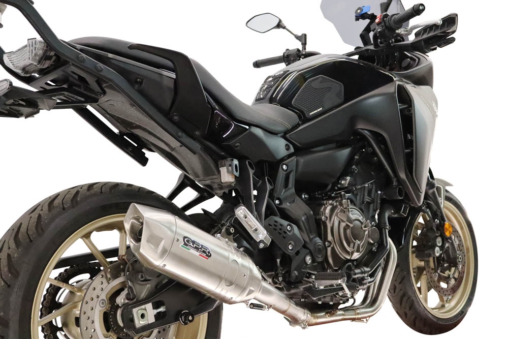 GPR escape compatible con Yamaha Tracer 700 2016-2019, Furore-X Inox, Escape completo racing, incluyendo colector y db killer desmontable, sin homologación 