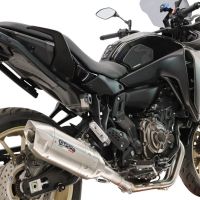 GPR escape compatible con Yamaha Tracer 700 2016-2019, Furore-X Inox, Escape completo racing, incluyendo colector y db killer desmontable, sin homologación 