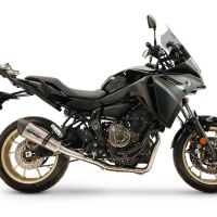 GPR escape compatible con Yamaha Tracer 700 2020-2021, New Grand Prix Evo Titanium, Escape completo homologado y legal,con catalizador incluido db killer extraíble 