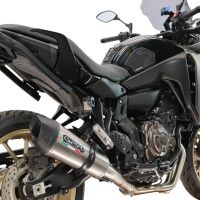GPR escape compatible con Yamaha Tracer 7 GT 2020-2024, New Grand Prix Evo Titanium, Escape completo racing, incluyendo colector y db killer desmontable, sin homologación 