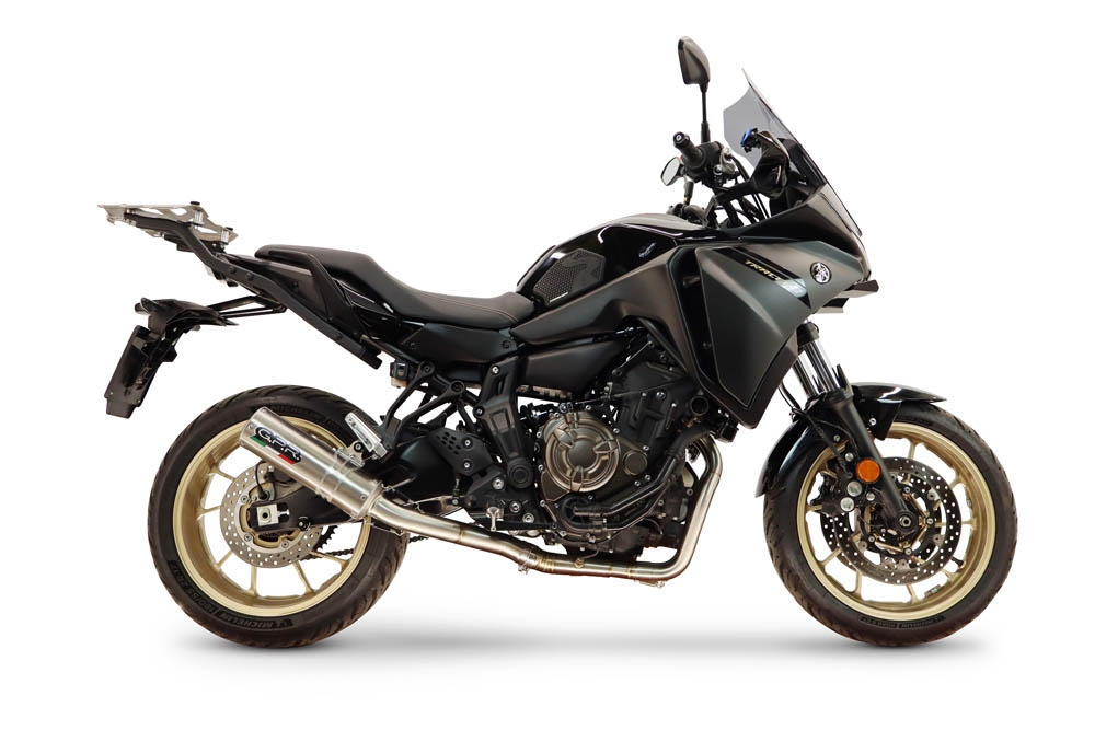 GPR escape compatible con Yamaha Tracer 700 2016-2019, M3 Inox , Escape completo homologado y legal,con catalizador incluido db killer extraíble 