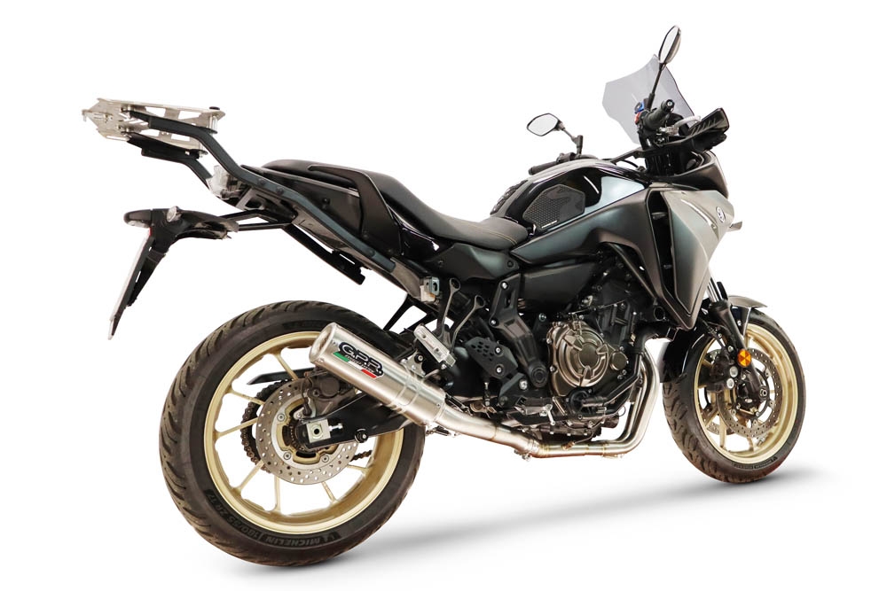 GPR escape compatible con Yamaha Tracer 700 2016-2019, M3 Inox , Escape completo homologado y legal,con catalizador incluido db killer extraíble 