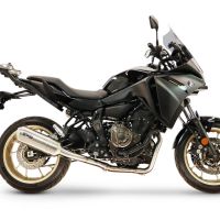 GPR escape compatible con Yamaha Tracer 700 2020-2021, Satinox , Escape completo homologado y legal,con catalizador incluido db killer extraíble 