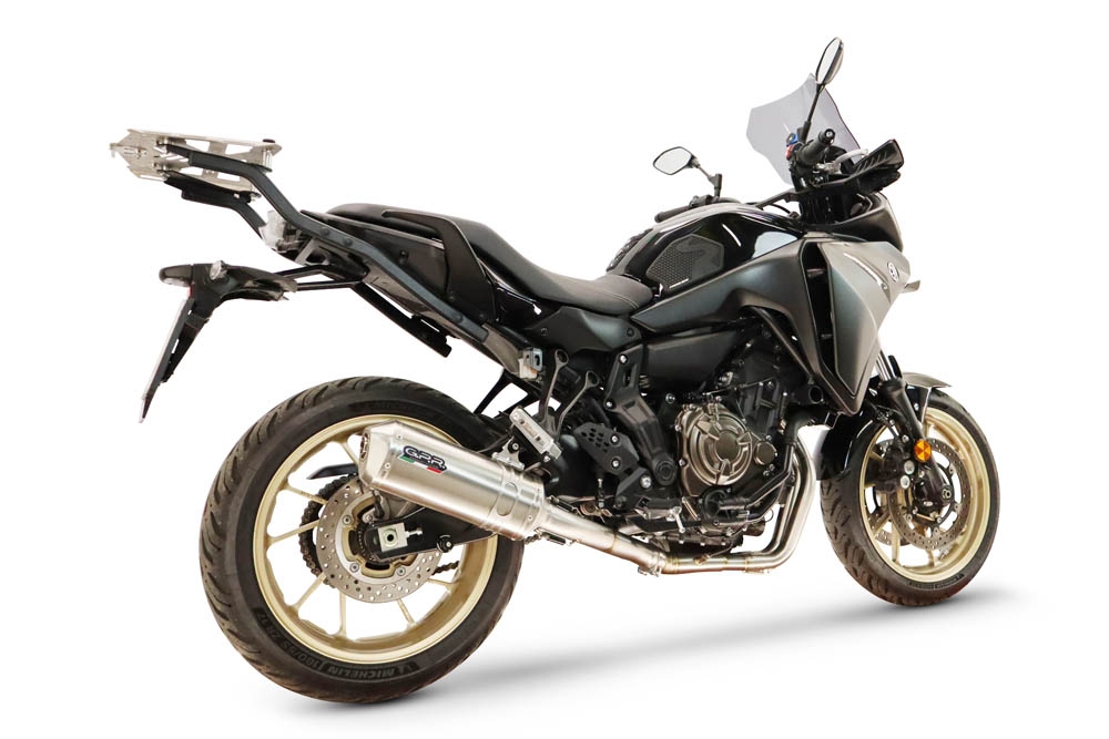 GPR escape compatible con Yamaha Tracer 7 2021-2024, Satinox , Escape completo, no legal para países de la UE, con db killer extraíble 