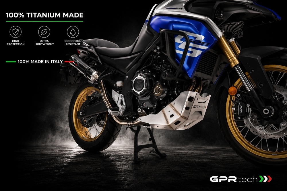 GPR TECH compatible con  Voge 525DSX 2023/2024 e5 Protección del motor en titanio 