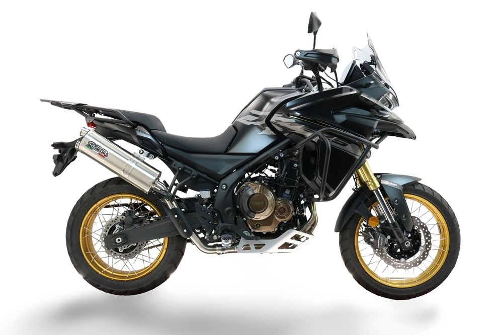 GPR escape compatible con  Voge 625DSX 2024-2025, Dual Inox, Escape legal, homologado, silenciador con db killer desmontable y tubo de conexión específico 