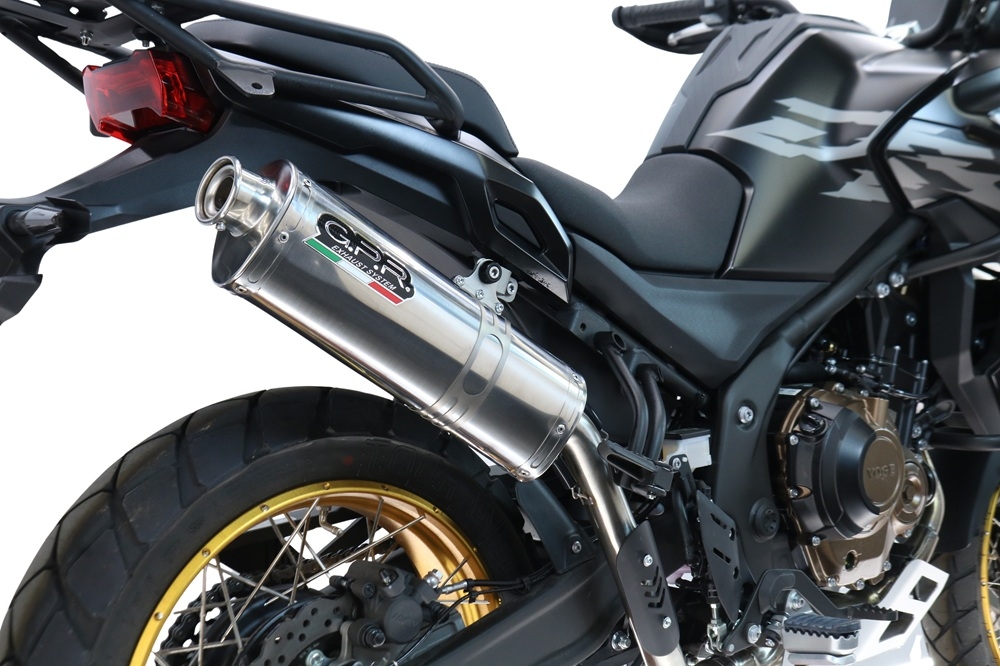 GPR escape compatible con Voge 625DSX 2024-2025, Trioval, Escape legal, homologado, silenciador con db killer desmontable y tubo de conexión específico 