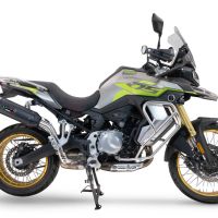 Escape compatible con Voge 900DSX 2024-2025, Furore-X Titanio Nero, Escape legal, homologado, silenciador con db killer desmontable y tubo de conexión específico 