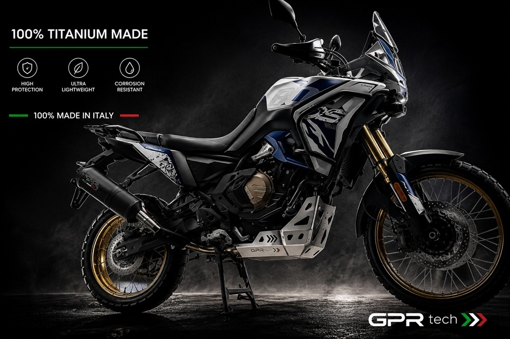 GPR TECH compatible con  Voge DS 800 Rally 2025/2026 e5 plus Protección del motor en titanio 